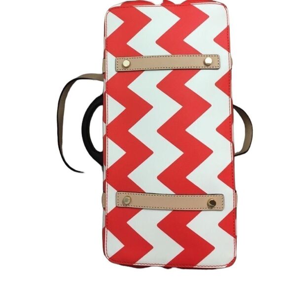 NWT Kate Spade South of the Border Med. Harmony Tote Maraschino Chevron #ChicBag - Picture 7 of 8
